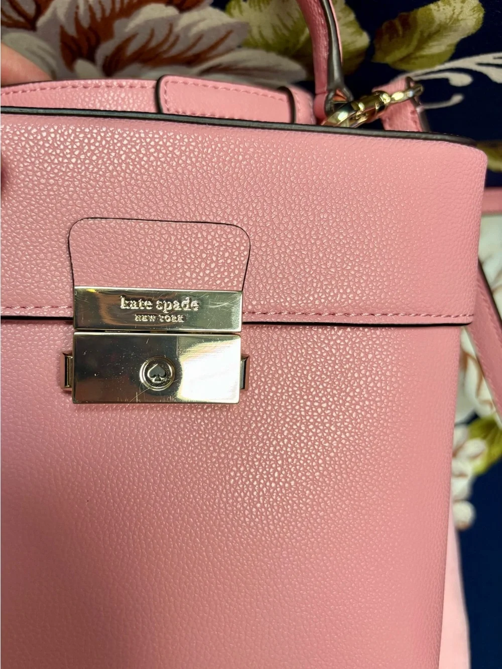 Kate Spade Voyage Small Top Handle Crossbody Pink Sugar Leather Like New